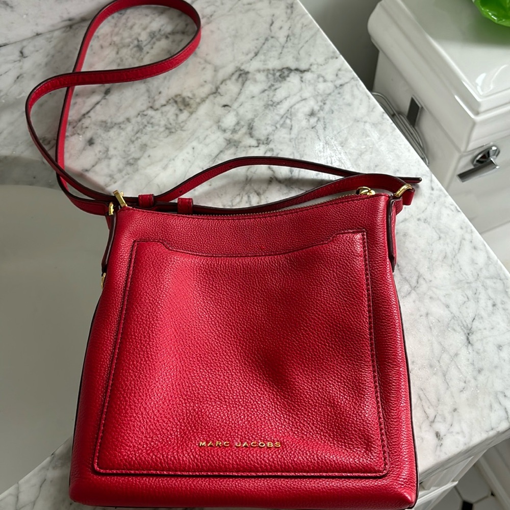 Marc Jacobs cross body bag, red. Immaculate. Never used.